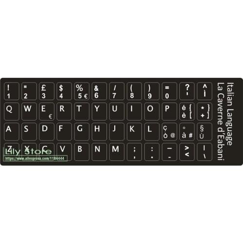 1000pcs/lot Italian Keyboard Sticker Italy For laptop desktop keyboards Stickers