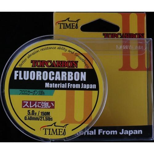 150m 0.16mm-0.60mm Fluorocarbon Fishing Line Carbon Fiber Leader Line Transparent White Color Monofilament Fishing Line pesca