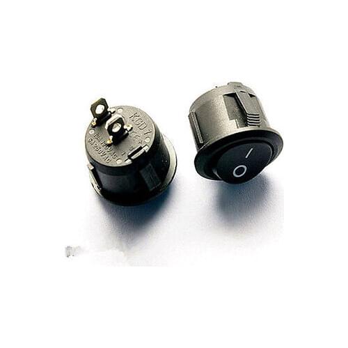 20PCS 2 files 2 Pin Round Rocker Switch power switch 10A/125V 6A/250V