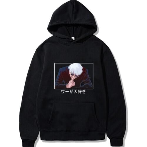 2021 Uniex Anime Jujutsu Kaisen Satoru Gojo Fashion Casual Hoodie