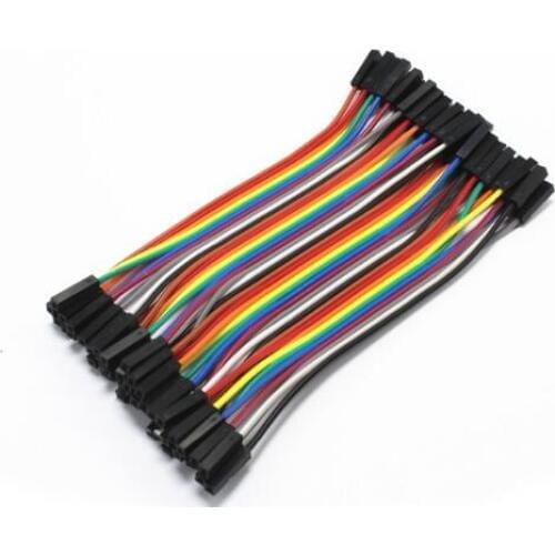 400pcs/lot 10x40pcs in Row Dupont Cable 10cm 2.54mm 1pin 1p-1p Female to Female Male to Male jumper wire