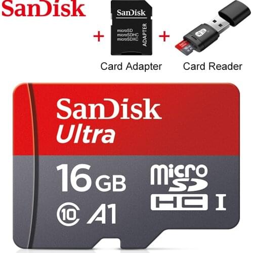 5pcs SanDisk Ultra card 16GB Cartao De Memoria Microsd TF Card 16g Flash Card 16gb MAX 98MB/s A1 Micro SD Memory Card for Phone