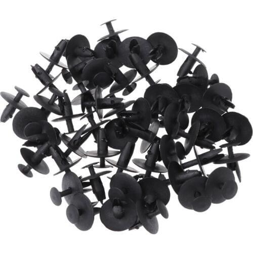 50 Pcs durable plastic Auto Fastener Soundproof Insulation Fender Clip For Peugeot 307 308 408 206 Citroen C4