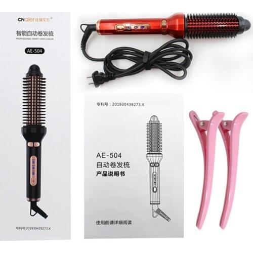 AE-504 Constant Temperature Hot Air Comb Automatic Hair Curler Professional Hair Dryer Comb Large Curling Iron