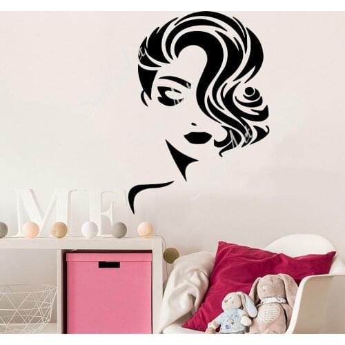 Free shipping Beauty salon Wall Art Decal Wall Stickers Pvc Material For Kids Rooms Decoration Wall Art MURAL Drop Shipping