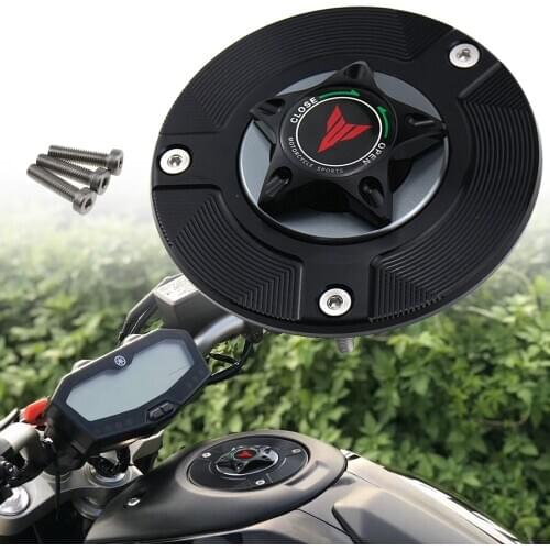 For YAMAHA MT-07 MT-09 MT-10 MT-25 MT-01 MT-03 MT-125 MT-15 Motorcycle Accessories Gas Fuel Tank Cap Cover CNC Aluminum