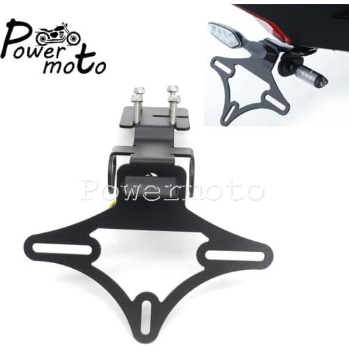 For Yamaha YZF R6 2017-2020 YZF-R6 Aluminum Tail Tidy Fender Aliminator LED License Plate Frame Number Plate Mount Bracket