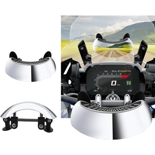 Motorcycle Windscreen 180 Degree Blind Spot Mirror Wide Angle Rearview Mirrors Safety Auxiliary Rear View Mirror for BMW HONDA