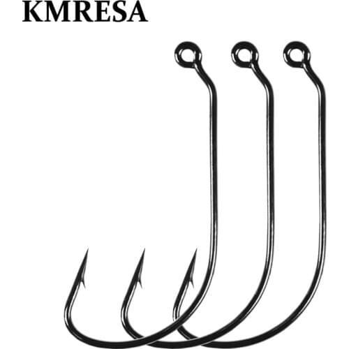 50pc/ Fishing Hook Set Carbon Steel Wide Crank Hook Offset Fishhook for Soft Worm Lure Barbed Hook carp Fishing Hooks Tackle