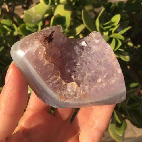 Natural agate amethyst crystal druzy amethyst cluster mineral specimen healing