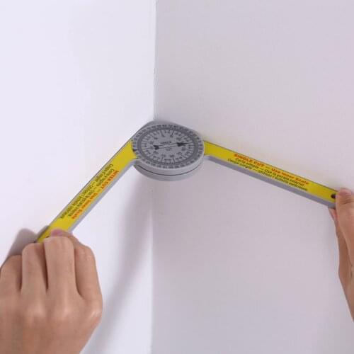 Saw Plastic Protractor with Miter Cut Single Cut Scribe Tool for carpenter plumber home use diy woodworking gauge