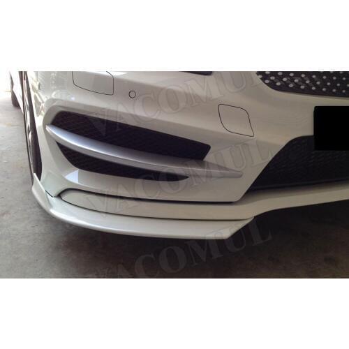 A Class Carbon Fiber Front Bumper Splitters Spoiler Side Canards Fog Lamps Trims for Mercedes Benz A180 A200 A250 AMG A45 13-16