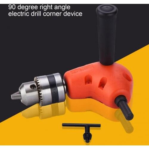90 Degree Angled Electric Drill Chuck Attachment Adapter Extension Adjustable Universal Angle Chuck Drill Adapter Accessories