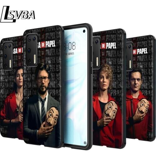 Money Heist House Paper Silicone Phone Case for Huawei P30 P20 P40 Lite E Pro P Smart Z Plus 2019 P10 P9 Lite Black Cover