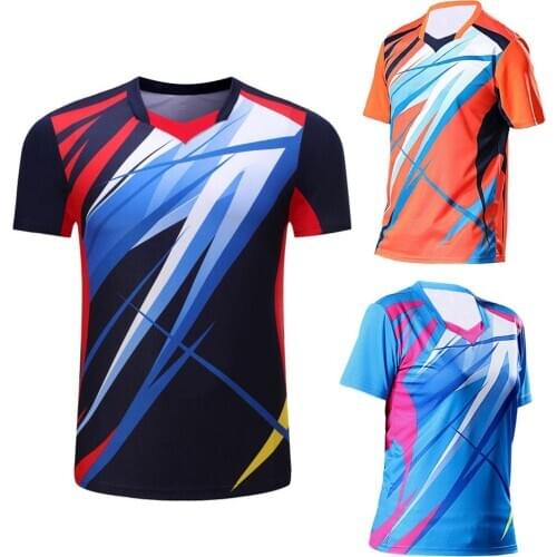 Tennis T-Shirt For Women , Men Tennis Tee Shirts Sportwear , Girls Badminton Shirt Short , Children Ping Pong Training Jerseys