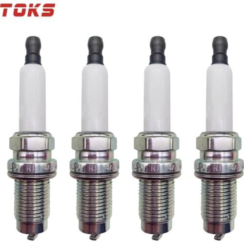 TOKS 4pcs/lot Iridium Spark Plug For Audi A1 A3 Skoda 1.4L Seat Volkswagen VW 101905626 PZFR6R 5758