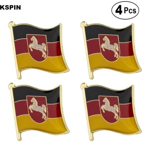 Lower Saxony Brooches Lapel Pin Flag badge Brooch Pins Badges 4pcs