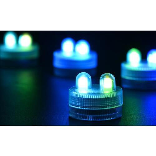 12 pieces/lot) Various of Colors Outdoor Home Parties Wedding Chandeliers Decor Battery Operated Mini LED Submersible Lights