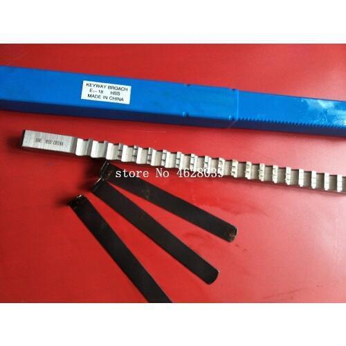 18mm E Push-Type Keyway Broach Metric Sized HSS Broach Cutting Tool knife with Shim for CNC Machine