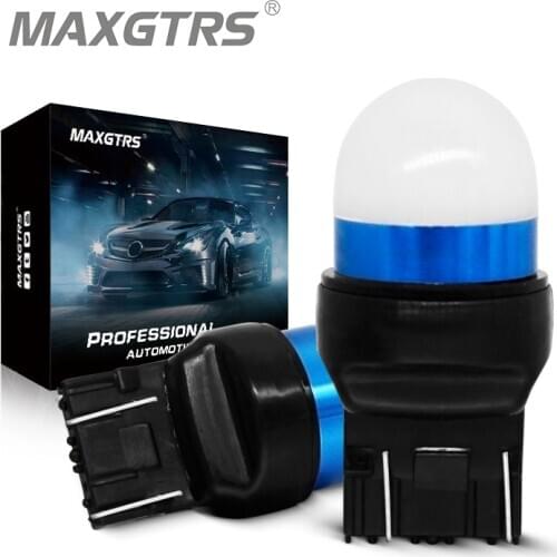 2x T20 7443 W21/5W 580 3030 Car LED Reverse Lamp Tail Signal Brake Stop Reverse Bulb Auto Turn Signal Light White Red Yellow