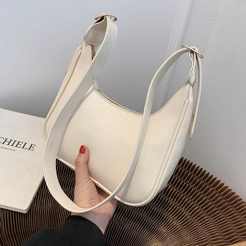 SEETIC 2021 Simple Small PU Leather Shoulder Bags For Women Solid Color crossbody bags for women Cute womens bags Handbags