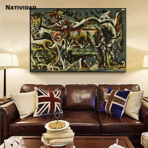 Abstract Southeast Asian Graffiti Line Art Living Room Decoration Canvas Painting Bedroom Waterproof Ink Jet Wall Painting Art