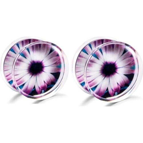 Acrylic Ear Plugs and Tunnels Ear Piercing Earrings Screw Flesh Ear Gauge Tunnel Ear Plug Stretchers Body Jewelry