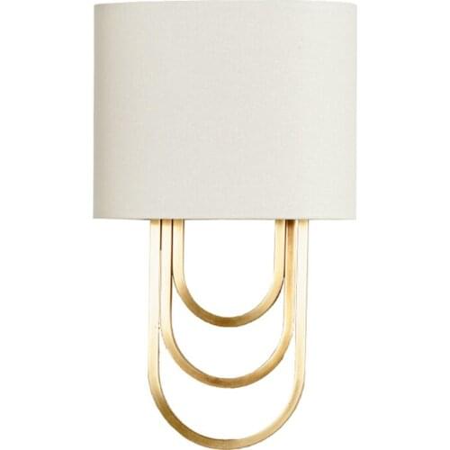 American Country White Shade Wall Lamps Vintage Living Room Bedroom Bedside Hall Balcony Study Room Sconces Wall Lights Fixtures