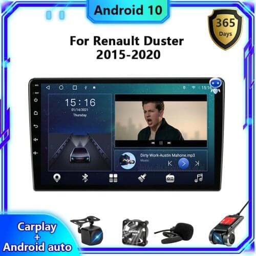 8 Core 2 din Android10 Car Radio Multimedia Player for Renault Duster 2015-2020 IPS 2.5D GPS Navigation RDS DSP Stereo receiver