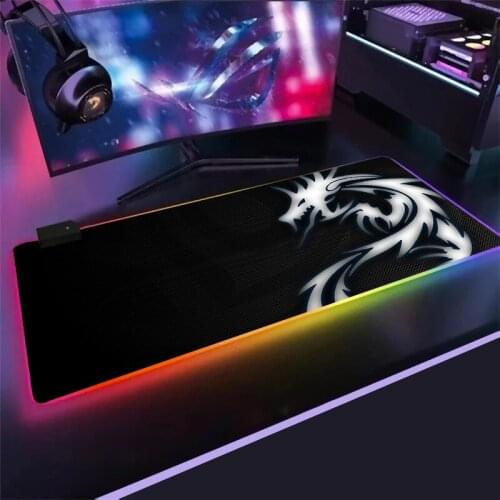 MSI LOGO Big Keyboard Desk Mat RGB Large Mouse Pad Gamer Big Mouse Mat Computer Mousepad LED Backlight gamer mouse pad mat gift