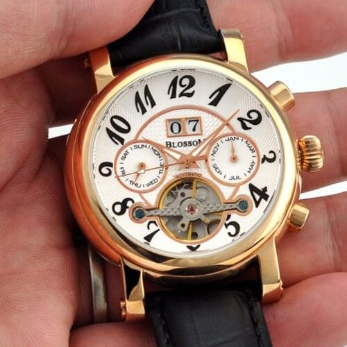 Vintage Watch Men Automatic Mechanical Watches Mens Retro Miyota Movement 41mm Stainless Steel Luminous Waterproof Wristwatches