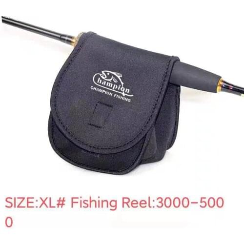 L# XL# Fishing Reel Bag Carrier Bag Black fishing bag