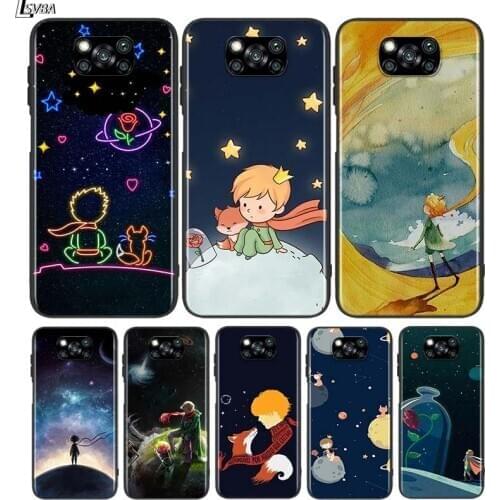 Cute little prince For Xiaomi Redmi K30 K30S Mi 10T Lite Pro Poco X3 NFC X2 M3 M2 F2 Pro C3 F1 Soft Black Phone Case
