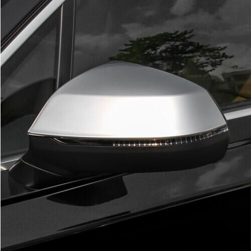 Loyalty for Audi Q7 2016 2017 2018 Rearview Side View Mirror Cover Trim Decoration ABS Matte Silver Car Accessories Auto Styling