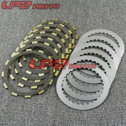 For Suzuki VL400 2001-2009 VS750 1985-1991 Paper Based Disc Iron Clutch Friction Kit Disc Plates Motorbike Parts Accessories