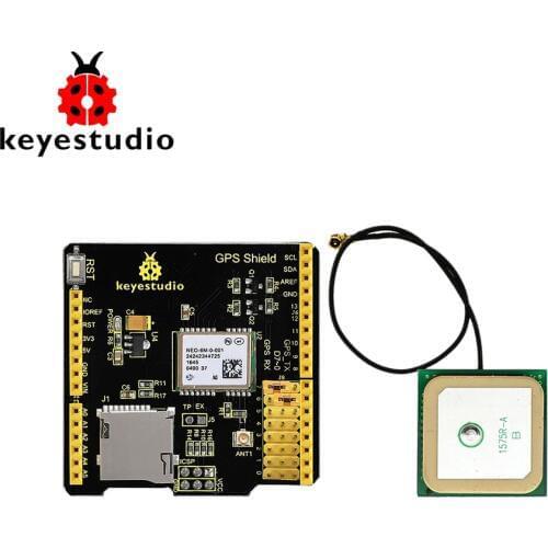Keyestudio GPS shield with SD slot +Antenna for Arduino UNO R3
