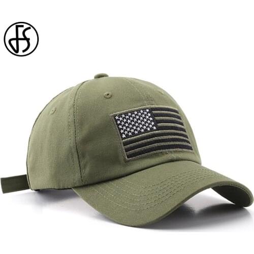 FS Summer Army Green Flag Embroidery Baseball Cap For Men Women Snapback Hip Hop Trucker Hats Streetwear Dad Hat Bone Masculino