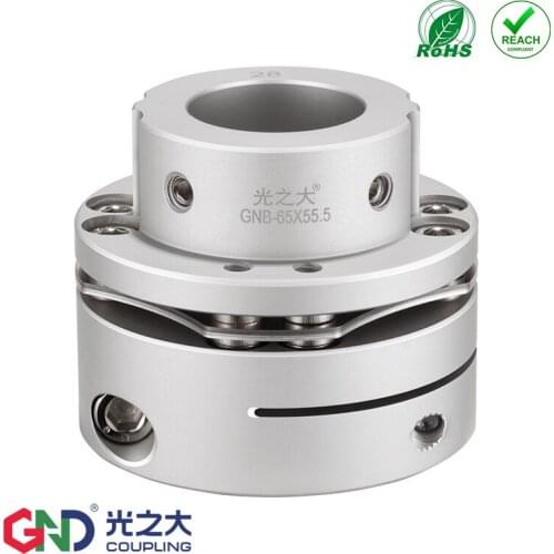 GNB aluminum alloy 8 screws high rigidity single step single diaphragm keyway series shaft coupling D126L78;D104L70;D94L68