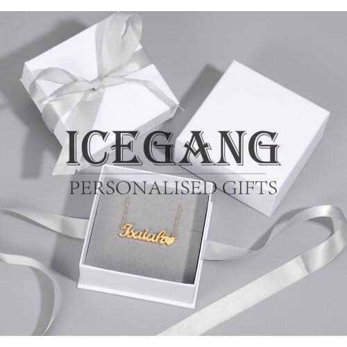 ICEGANG Customzied Packages Box For Dropshipping Gift Bags New Top Quality Simple Jewelry Sets
