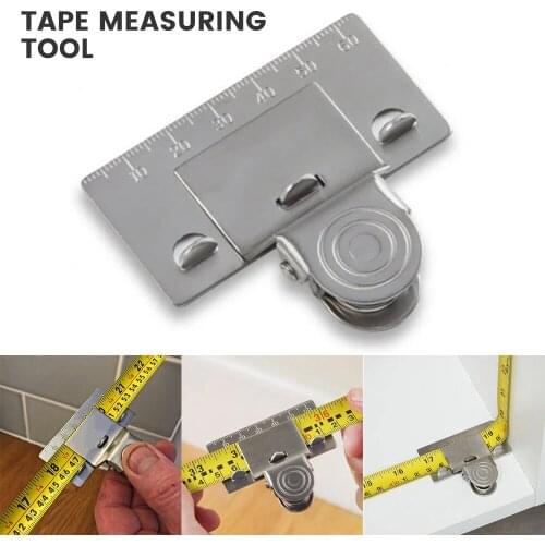 Stainless Steel Measuring Tape Clip Precision Tape Measuring Tool Tape Measure Aid Fixing Clip Measuring Tool For Home