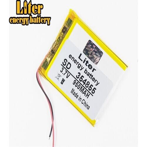 Best battery brand 354855 3.7V 950mah Lithium polymer Battery with Protection Board For MP4 MP5 GSP Digital Product