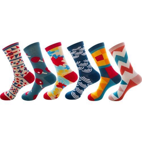 Unisex Big Size Cotton Mens Socks Funny Animal Dog Elephant Monkey Sloth Bear Penguin Knee High Long Cool Skate Sock for Men