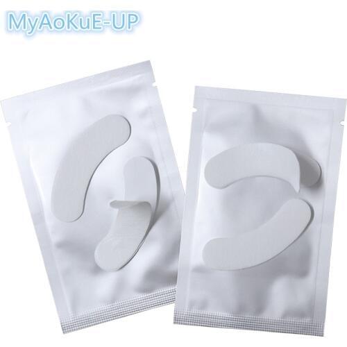 New Arrival 100pairs/lot (50 PACKS) Wholesale Eye Pads Gel Lint Free Eyelash Extension Eyelashes Paper Patches