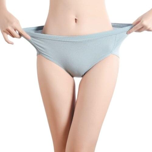 New Womens Candy Color Cotton Panties Large Size Mid-waist Girl Underpants Cozy Lady Briefs Fashion Seamless Female Underwear