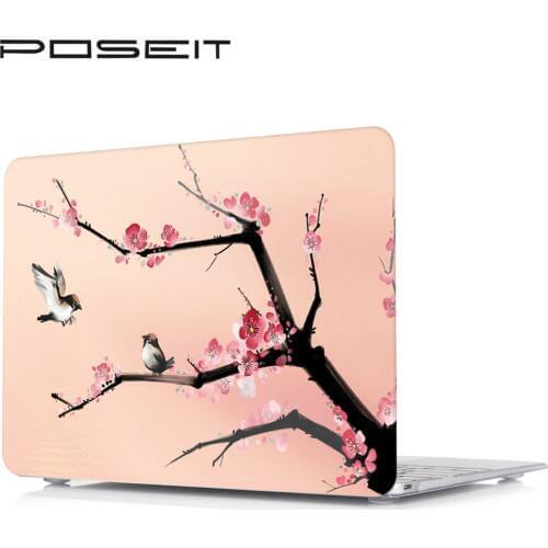 Plastic Case Laptop Shell Hard Cover+Keyboard Cover For Apple Macbook Air11 Air13 Pro Retina Touch Bar 12 13 15 inch