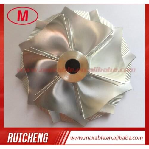RHF55 48.62/65.00mm 6+6 blades high performance turbo billet/milling/aluminum 2618 compressor wheel for VF30/VF34 Upgrade