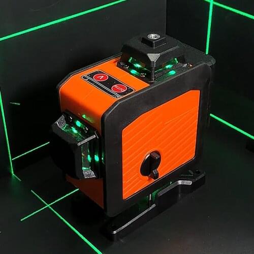 JUNEFOR 16 Lines 4D Laser Level Self-Leveling 360 Laser Level Vertical & Horizontal Lasers Cross Super Powerful Green Line