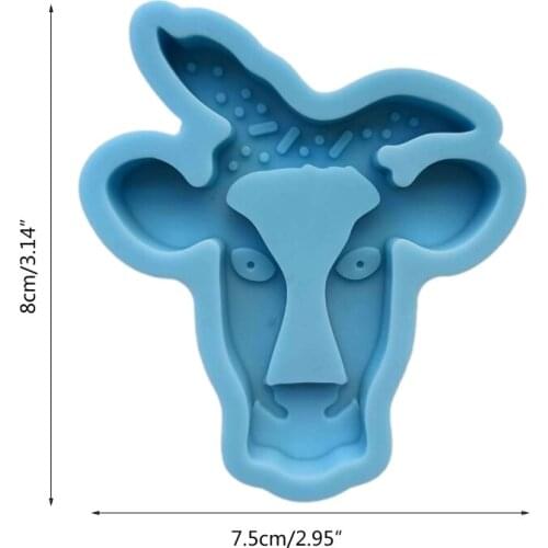 Bull Head Shape Quicksand Box Epoxy Resin Mold DIY Storage Case Silicone Mould