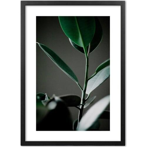 Dark Green Leaves Plant Quotes Nordic Posters And Prints Wall Art Paper Painting Wall Pictures For Living Room Home Decor