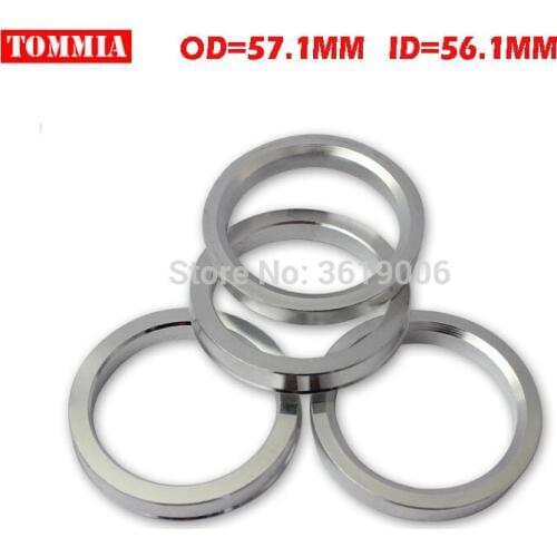 TOMMIA 57.1-56.1 Hub Centric Rings Alloy Wheels Spigot Rings Centre Rings 57.1OD 56.1ID